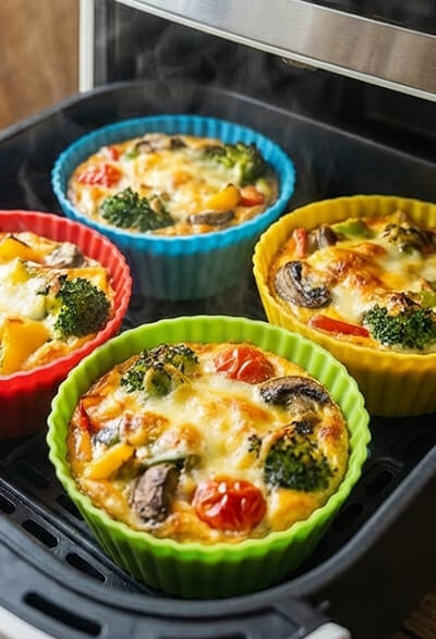 Мини-киши с овощами