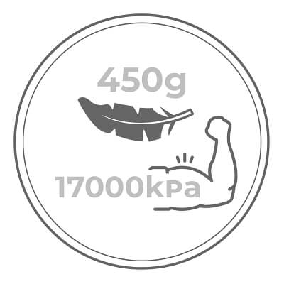 Вес 450 грамм. Мощность 17 килопаскалей