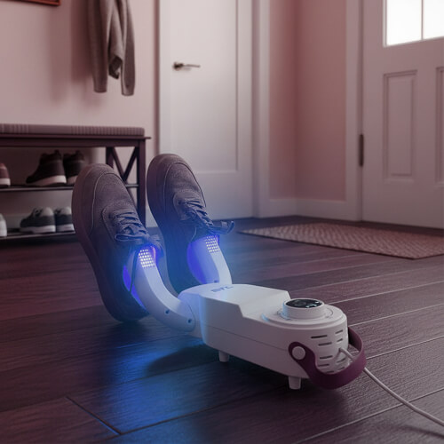 Антибактериальная сушилка для обуви stl sd-m01 со светящимися ультафиолетом рожками.