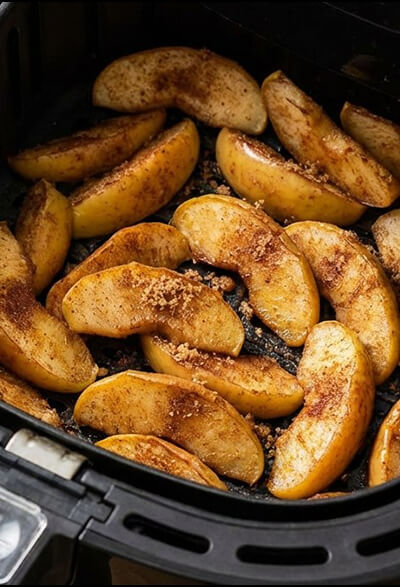 Яблочные дольки с корицей