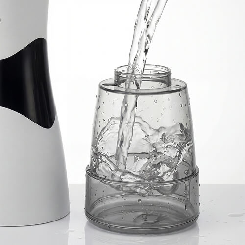 Процесс набора воды в резервуар ирригатора stl di-s01.