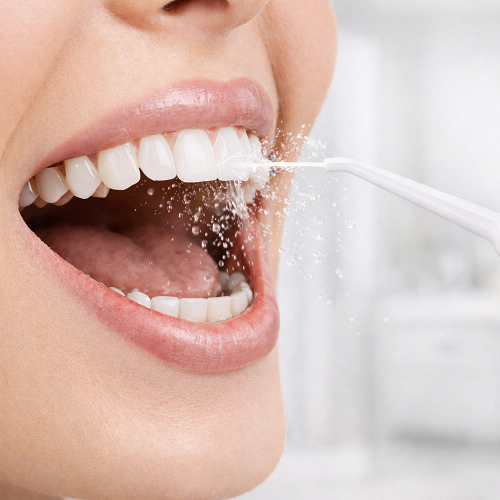 Процесс чистки зубов ирригатором stl di-s01.